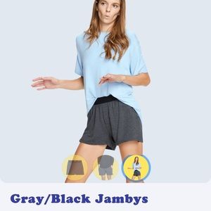NWT Grey black jambys xs